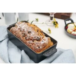 Staub 23 X 12 Cm Rectangular Cast Iron Loaf Pan Black -Staub 000008398