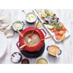 Staub 16 Cm Fondue Set Cherry -Staub 000010810