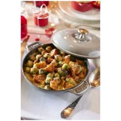 Staub 20 Cm Round Cast Iron Oven Dish With Lid Graphite-grey -Staub 000011011