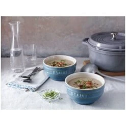 Staub 14 Cm Round Ceramic Bowl Ancient-turquoise -Staub 000011207