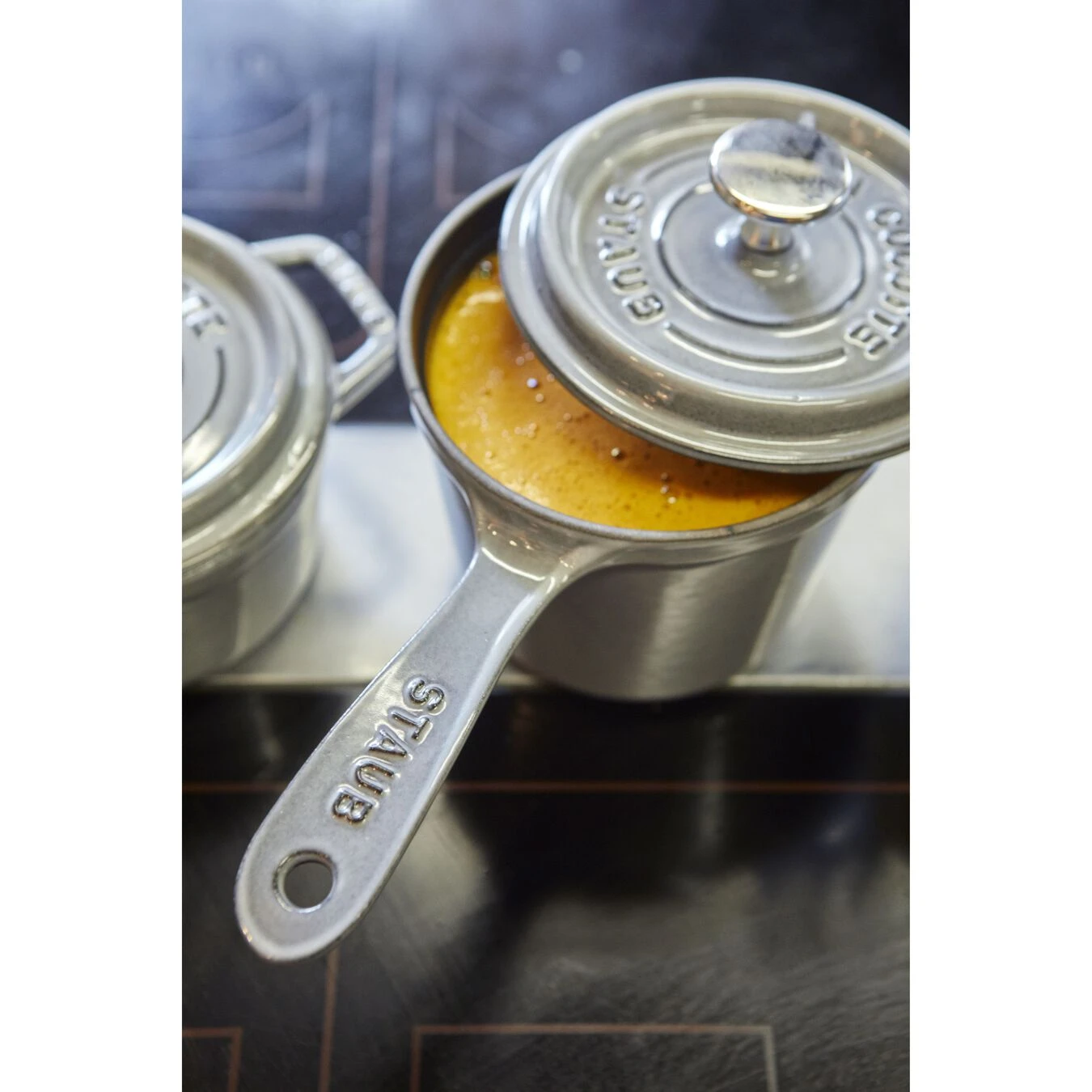 Staub 14 Cm Cast Iron Saucepan Graphite-grey 4 Staub 14 Cm Cast Iron Saucepan Graphite-grey - Image 2