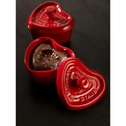 Staub 9 Cm Heart Ceramic Mini Cocotte Cherry -Staub 000016937