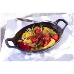 Staub 15 Cm Oval Cast Iron Oven Dish Graphite-grey 7 Staub 15 Cm Oval Cast Iron Oven Dish Graphite-grey -Staub 000016947