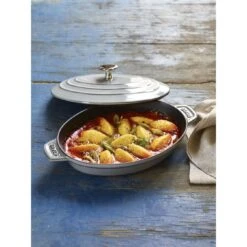 Staub 23 Cm Oval Cast Iron Oven Dish With Lid Graphite-grey -Staub 000017031