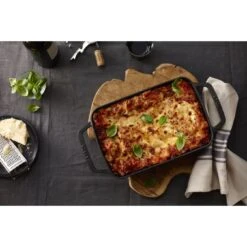 Staub 30 Cm X 20 Cm Rectangular Cast Iron Oven Dish Black -Staub 000018009