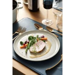 Staub 26 Cm Ceramic Plate Flat White Truffle 9 Staub 26 Cm Ceramic Plate Flat White Truffle -Staub 000019610