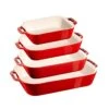 Staub Set Of 4 Rectangular Gratin Dishes -Staub 00008 SET UK
