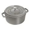 Staub 24 Cm Round Cast Iron Cocotte Graphite-grey -Staub 1003199 3