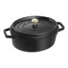 Staub 27 Cm Oval Cast Iron Cocotte Black -Staub 1003201 1