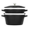 Staub 2-pcs Cast Iron Pot Set Black -Staub 1010877 1