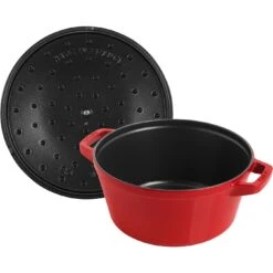 Staub 2-pcs Cast Iron Pot Set Cherry -Staub 1010878 5