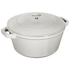 Staub 2-pcs Cast Iron Pot Set White Truffle 11 Staub 2-pcs Cast Iron Pot Set White Truffle -Staub 1010879 6