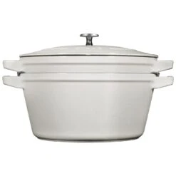 Staub 2-pcs Cast Iron Pot Set White Truffle 9 Staub 2-pcs Cast Iron Pot Set White Truffle -Staub 1010879 7