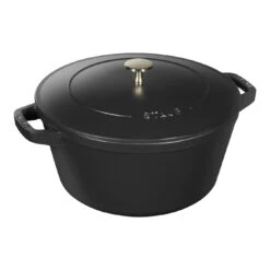 Staub 3-pcs Cast Iron Pot Set Black -Staub 1010886 8