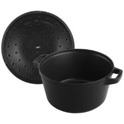 Staub 3-pcs Cast Iron Pot Set Black -Staub 1010886 9