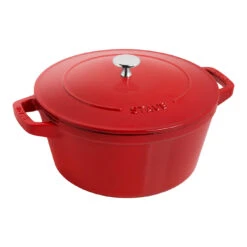 Staub 3-pcs Cast Iron Pot Set Cherry 12 Staub 3-pcs Cast Iron Pot Set Cherry -Staub 1010887 8