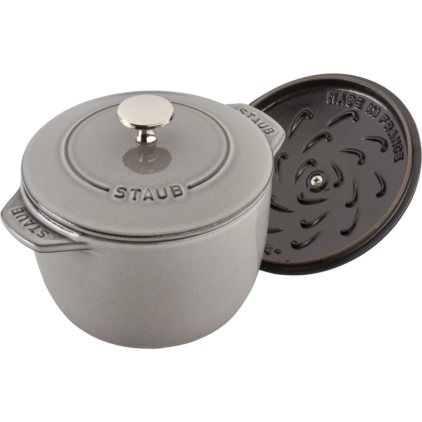 Staub 16 Cm Round Cast Iron Rice Cocotte Graphite-grey 5 Staub 16 Cm Round Cast Iron Rice Cocotte Graphite-grey - Image 3