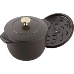 Staub 16 Cm Round Cast Iron Rice Cocotte Black -Staub 11721 625 5