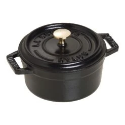 Staub 10 Cm Round Cast Iron Mini Cocotte Black