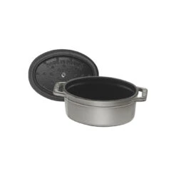 Staub 11 Cm Oval Cast Iron Mini Cocotte Graphite-grey -Staub 40500 116 0 5