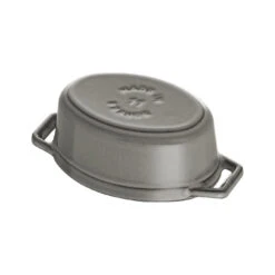 Staub 11 Cm Oval Cast Iron Mini Cocotte Graphite-grey -Staub 40500 116 0 6