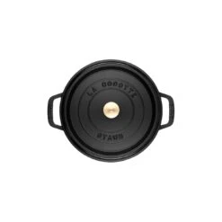 Staub 34 Cm Round Cast Iron Cocotte Black -Staub 40500 241 0 8 2