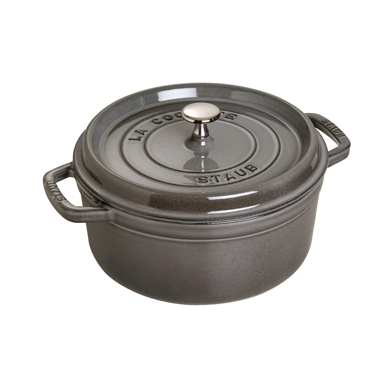 Staub 18 Cm Round Cast Iron Cocotte Graphite-grey 3 Staub 18 Cm Round Cast Iron Cocotte Graphite-grey