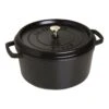 Staub 28 Cm Round Cast Iron Cocotte Black -Staub 40500 281 0 1