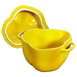 Staub 11 Cm Ceramic Cocotte Yellow 11 Staub 11 Cm Ceramic Cocotte Yellow -Staub 40500 324 0 3