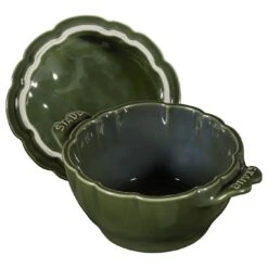 Staub 13 Cm Artichoke Ceramic Cocotte Basil-green -Staub 40500 326 0 7