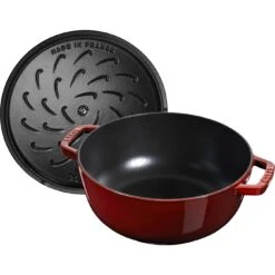 Staub 24 Cm Round Cast Iron French Oven Grenadine-red -Staub 40501 015 0 6