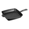 Staub 26 X 26 Cm Square Cast Iron American Grill Black 2 Staub 26 X 26 Cm Square Cast Iron American Grill Black -Staub 40501 106 0 1