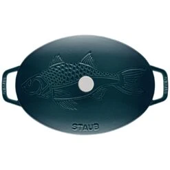 Staub 33 Cm Oval Cast Iron Oven Dish With Lid La-mer -Staub 40501 125 0 5