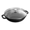 Staub 30 Cm Cast Iron Wok With Glass Lid Black -Staub 40501 470 5 1