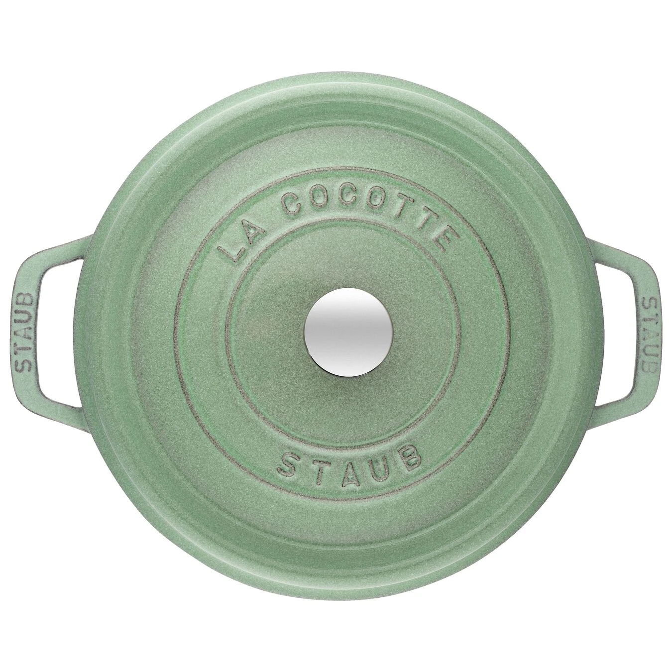 Staub 28 Cm Round Cast Iron Cocotte Sage 7 Staub 28 Cm Round Cast Iron Cocotte Sage - Image 5