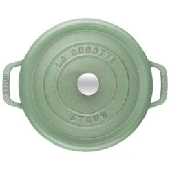 Staub 26 Cm Round Cast Iron Cocotte Sage -Staub 40505 364 3