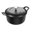 Staub 20 Cm Round Cast Iron La Coquette Black -Staub 40508 114 0 1