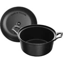 Staub 20 Cm Round Cast Iron La Coquette Black -Staub 40508 114 0 6