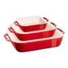 Staub 3-pcs Rectangular Ovenware Set Cherry 1 Staub 3-pcs Rectangular Ovenware Set Cherry -Staub 40508 162 2