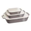 Staub 3-pcs Rectangular Ovenware Set Ancient-grey -Staub 40508 164 3