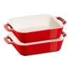 Staub 2-pcs Rectangular Ovenware Set Cherry