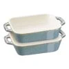 Staub 2-pcs Rectangular Ovenware Set Ancient-turquoise -Staub 40508 167 3
