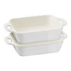 Staub 2-pcs Rectangular Ovenware Set Ivory-white 1 Staub 2-pcs Rectangular Ovenware Set Ivory-white -Staub 40508 169 3