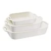 Staub 3-pcs Rectangular Ovenware Set Ivory-white -Staub 40508 174 1