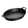 Staub 37 Cm Oval Cast Iron Oven Dish Black