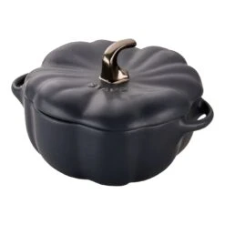 Staub 15 Cm Pumpkin Ceramic Cocotte Black