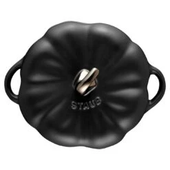 Staub 15 Cm Pumpkin Ceramic Cocotte Black -Staub 40508 549 0 5