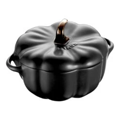 Staub 15 Cm Pumpkin Ceramic Cocotte Black -Staub 40508 549 0 7