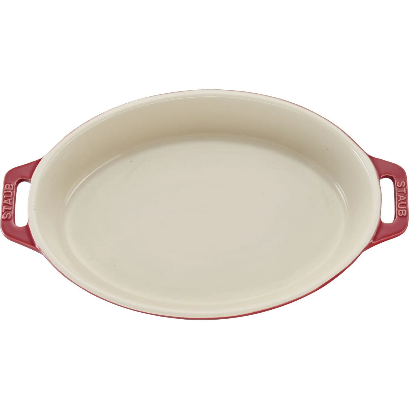 Staub 17 Cm Oval Ceramic Oven Dish Cherry 4 Staub 17 Cm Oval Ceramic Oven Dish Cherry - Image 2