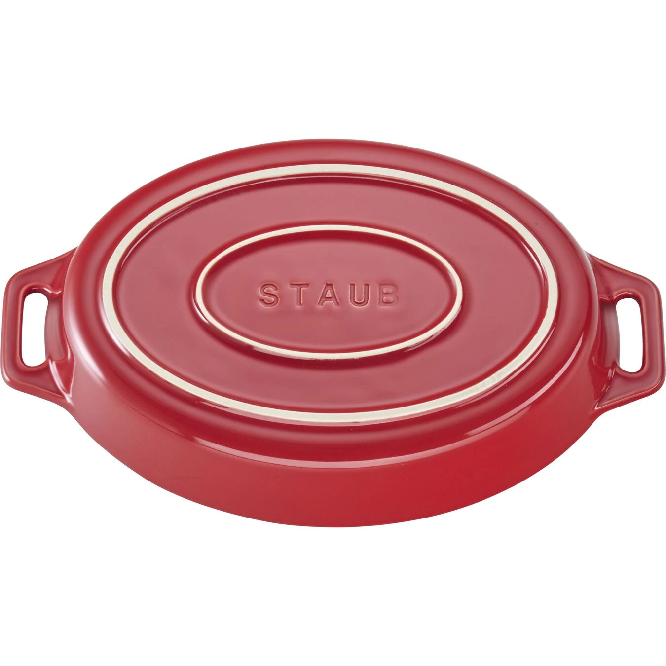 Staub 17 Cm Oval Ceramic Oven Dish Cherry 5 Staub 17 Cm Oval Ceramic Oven Dish Cherry - Image 3